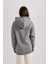 Kapüşonlu Baskılı Kalın Sweatshirt Tunik B3501AX23WN 6