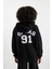 Oversize Fit Kapüşonlu Kalın Kumaş Sweatshirt B7018AX23WN 6