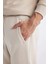 Standart Fit Beli Bağcıklı Lastikli Paça Cepli Basic Düz Jogger Eşofman Altı A6468AX23AU 6