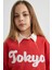 Kız Çocuk Crop Bisiklet Yaka Baskılı Sweatshirt B9934A824SP 7