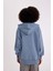 Oversize Fit Kapüşonlu Kalın Kumaş Yıkamalı Soluk Efektli Fermuarlı Sweatshirt B8289AX23WN 7