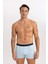 Regular Fit 3'lü Boxer B0763AX23AU 6