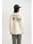 Coool Oversize Fit Geniş Kalıp Bisiklet Yaka Sırt Baskılı Kalın Kumaş Sweatshirt B8652AX23WN 6