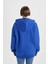 Oversize Fit Kapüşonlu Kalın Sweatshirt B4062AX23AU 6