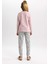 Kız Çocuk Desenli Uzun Kollu Pijama Takımı B3558A823WN 6