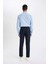 Twill Chino Pantolon Slim Fit Dar Kesim Dar Paça Basic Düz Cepli B2091AX23AU 7