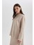 Regular Fit Bisiklet Yaka Selanik Kumaş Uzun Kollu Tişört Tunik B3552AX23WN 7