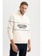 Unisex Fermuarlı Dik Yaka Baskılı Sweatshirt A5358AX23WN 6