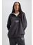Oversize Fit Yarım Fermuarlı Polar Sweatshirt Y2649AZ23WN 7