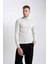 Slim Fit Dar Kesim Balıkçı Yaka Basic Düz Triko Kazak R1124AZ23WN 7