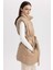 Regular Fit Suni Deri Yelek A0977AX23AU 7