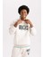 Fit NBA Milwaukee Bucks Oversize Fit Kapüşonlu Kalın Sweatshirt Z6053AZ23AU 7