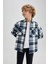 Erkek Çocuk Oversize Fit Flanel Uzun Kollu Gömlek A4691A823WN 6