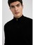 Slim Fit Yarım Balıkçı Yaka Triko Kazak U6917AZ23WN 6