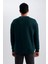 Boxy Fit Bisiklet Yaka Baskılı Sweatshirt X8282AZ23AU 6