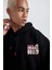 Fit NBA Chicago Bulls Boxy Fit Kapüşonlu Kalın Sweatshirt A7271AX23AU 6