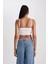 V Yaka Askılı Crop Bluz B2170AX23HS 6