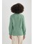 Regular Fit Bisiklet Yaka Basic Kazak H6905AZ23WN 7