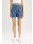Mom Fit Yüksek Bel Jean %100 Pamuk Şort B0307AX23HS 1