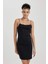 Bodycon Askılı Ribana Askılı Mini Elbise A4807AX23SM 7