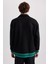 Oversize Fit Kolej Yaka Bomber İçi Yumuşak Tüylü Hırka Y3651AZ23SP 6