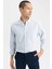 Slim Fit Uzun Kollu %100 Pamuklu Gömlek M7180AZ23SP 6