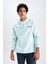 Boxy Fit Kapüşonlu Baskılı Sweatshirt Z2448AZ23SP 6