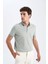 Slim Fit Dar Kesim Polo Yaka Kısa Kollu Pamuklu Basic Düz Tişört T5259AZ22SP 6