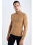 Slim Fit Dar Kesim Balıkçı Yaka Boğazlı Triko Kazak X7391AZ22AU 6
