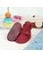 Organik Pamuk Bebek Pandufu, Kaydırmaz Taban, Yenidoğan Patiği, Ev Kreş Ayakkabısı, Bordo 4