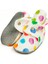 Organik Pamuk Bebek Pandufu, Kaydırmaz Taban, Yenidoğan Patiği, Ev Kreş Ayakkabısı, Renkli Noktalar 2