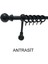 Klasik Ahşap Rustik Perde Askısı 28 mm Metal Borulu 1