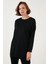 Modest Pamuklu Bisiklet Yaka Oversize Fit Tunik Bayan Tunik 5864896 2