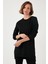 Modest Pamuklu Bisiklet Yaka Oversize Fit Tunik Bayan Tunik 5864896 4
