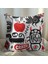 Graffiti Tasarımlı 4'lü Yastık Içi ve Kırlent Kılıfı 45CM 113841 2