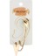 Kl- Obje ve Zincir Ear Cuff Üçgen Detay Gold Renk Küpe 1