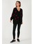 Oversize Fit Çiçekli Düğmeli V Yaka Soft Akrilik Kadın Hırka 4616192 3
