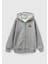 Erkek Çocuk Antrasit Melanj Benetton Logolu Içi Peluşlu Sweatshirt 1