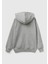 Erkek Çocuk Antrasit Melanj Benetton Logolu Içi Peluşlu Sweatshirt 2