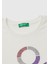 United Colors Of Benetton Kız Çocuk Beyaz Önü Parıltılı Logo Baskılı Regular Fit Uzun Kollu T-Shirt 2