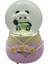 Panda Mini Işıklı Kar Küresi Arkadaşa Hediye & Mini Peluş Ayıcık ve Gül Kolye Hediye 3