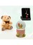 Iyi Ki Doğdun Panda Mini Işıklı Kar Küresi Arkadaşa Hediye & Mini Peluş Ayıcık ve Gül Kolye Hediye 1
