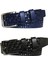 Deri 2'li Set 4 cm Kemer Siyah LACIVERT=2LI.119-121 1