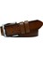 Deri Çift Dilli Kahverengi 4.5 cm Tek Parça Kot Spor KEMER=TYC00441480250 1