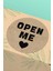 Thank You Sticker Open Me Yazılı Ambalaj Paketleme Kargo Etiketi Kuşe - 90 Adet - ST2316 1