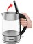 50 Hz / 60 Hz Işıklı Cam Kettle - 1.7 L 1 - 2 L C / F 2200 W Cam 220 - 240 V Gri 2 Yıl Resmi Distri 3