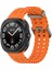 Samsung Galaxy Watch Ultra 47MM ile Uyumlu Tırtıklı Tasarım Silikon Kordon 1