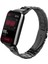 Xiaomi Mi Band 7 Pro ile Uyumlu Bakla İşlemeli Metal Kordon 1