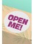 Mor Open Me Yazılı Ambalaj Kargo Ürün Paketleme Etiketi- 90 Adet - ST2259 1