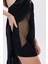Calla Lily Siyah Dantel Detaylı Saten Tulum 4